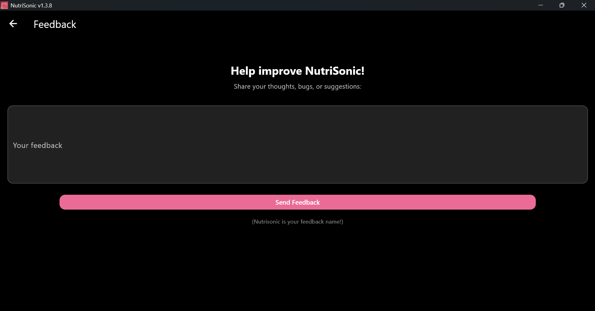 Feedback Page
